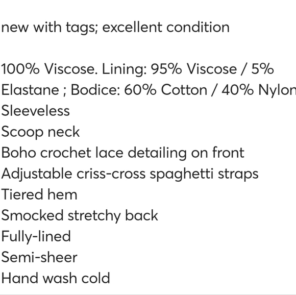 New Free People White lace top Adella - Picture 8 of 9